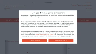 Screenshot of Sortiraparis.com