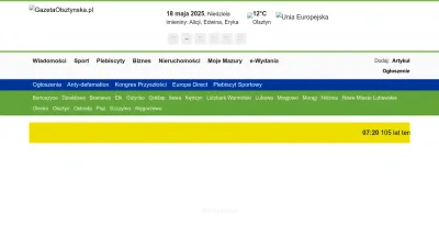 Screenshot of Gazetaolsztynska.pl