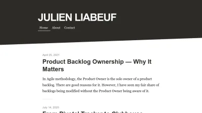 Screenshot of Julienliabeuf.com