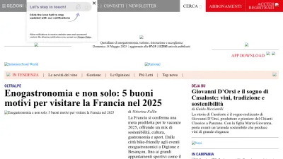 Screenshot of Italiaatavola.net
