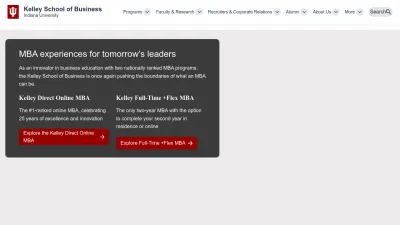 Screenshot of Kelley.iu.edu