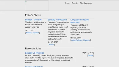 Screenshot of Ronjeffries.com