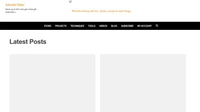 Screenshot of Popularwoodworking.com