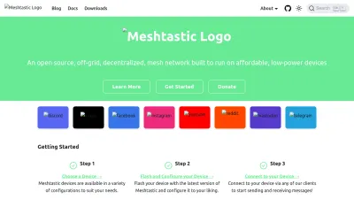 Screenshot of Meshtastic.org