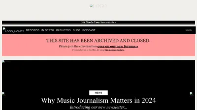 Screenshot of Drownedinsound.com