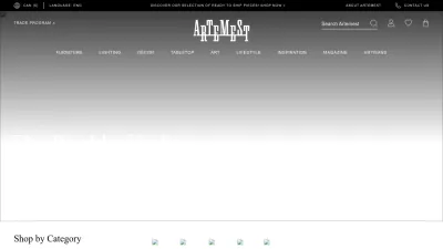 Screenshot of Artemest.com