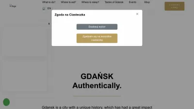 Screenshot preview of visitgdansk.com
