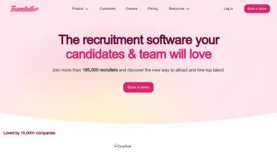 Screenshot of Teamtailor.com