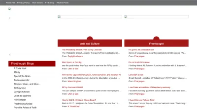 Screenshot of Freethoughtblogs.com