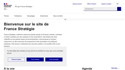 Screenshot of Strategie.gouv.fr