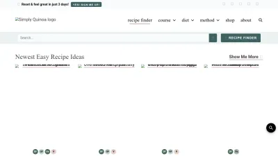 Screenshot of Simplyquinoa.com