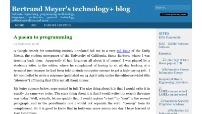 Screenshot of Bertrandmeyer.com