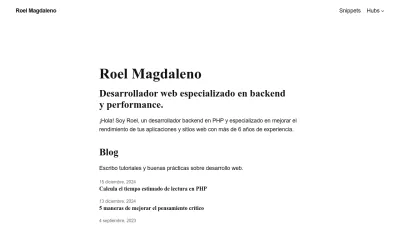 Screenshot of Roelmagdaleno.com