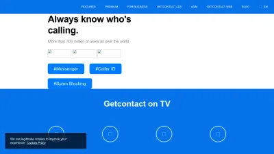 Screenshot of Getcontact.com