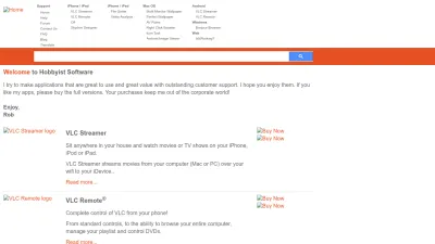 Screenshot of Hobbyistsoftware.com