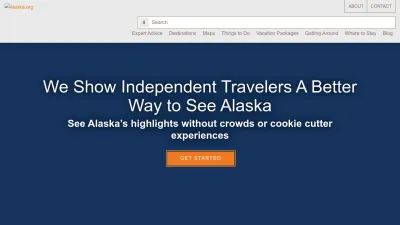 Screenshot of Alaska.org