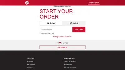 Screenshot of Pizzahut.co.uk