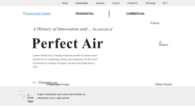 Screenshot of Lennox.com