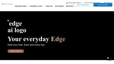 Screenshot of Starkey.com