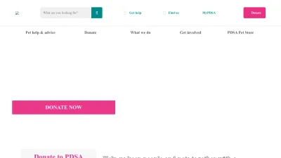 Screenshot of Pdsa.org.uk