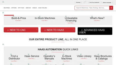 Screenshot of Haascnc.com