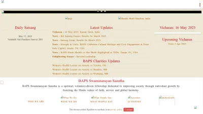 Screenshot of Baps.org