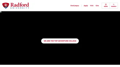 Screenshot preview of radford.edu