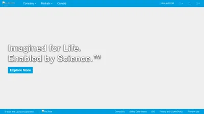 Screenshot of Lubrizol.com