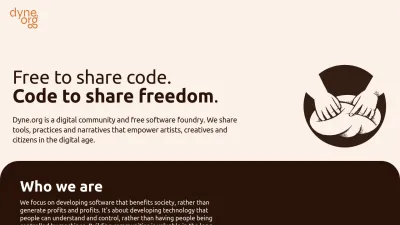 Screenshot of Dyne.org
