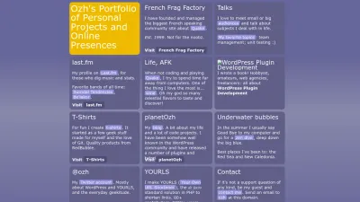Screenshot of Ozh.org