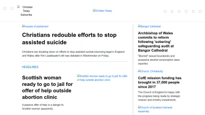 Screenshot of Christiantoday.com