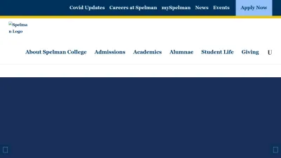 Screenshot of Spelman.edu