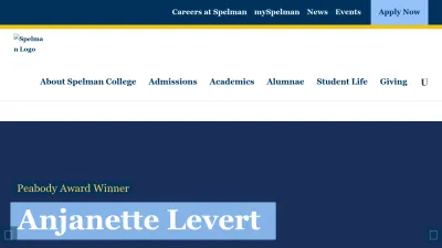 Screenshot preview of spelman.edu