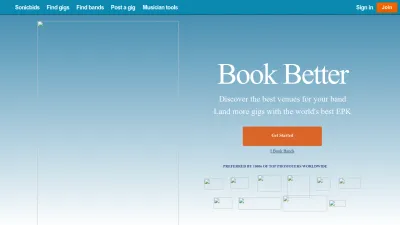 Screenshot of Sonicbids.com