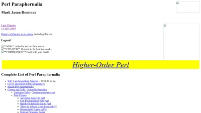 Screenshot of Perl.plover.com