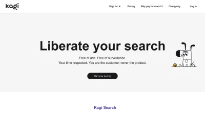 Screenshot preview of kagi.com