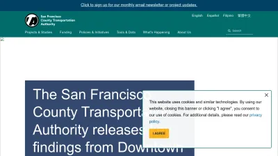 Screenshot of Sfcta.org