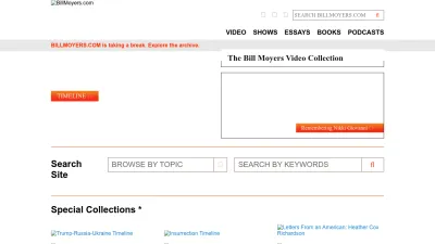 Screenshot of Billmoyers.com