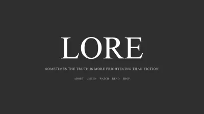 Screenshot of Lorepodcast.com