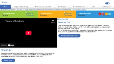 Screenshot of Mediasmarts.ca