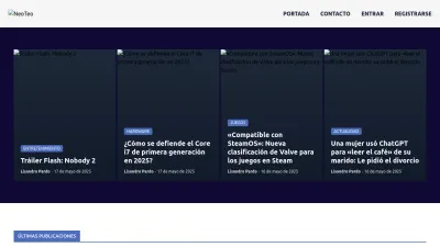 Screenshot of Neoteo.com