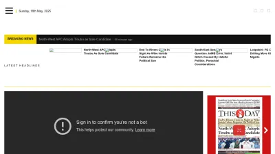 Screenshot preview of thisdaylive.com