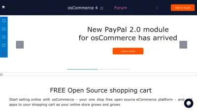 Screenshot of Oscommerce.com