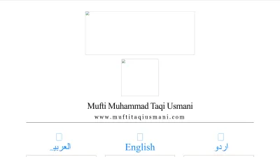 Screenshot of Muftitaqiusmani.com