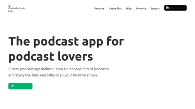 Screenshot of Castro.fm