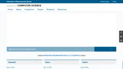 Screenshot of Cs.umb.edu