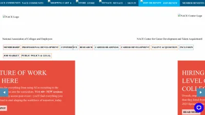 Screenshot of Naceweb.org