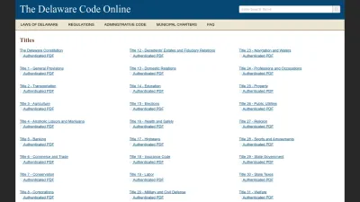 Screenshot of Delcode.delaware.gov