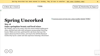 Screenshot of Nybg.org