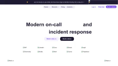 Screenshot of Rootly.com